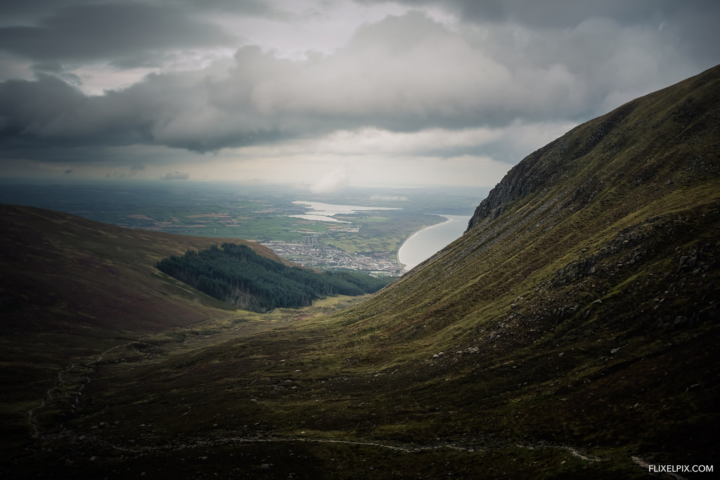 The view to Newcastle