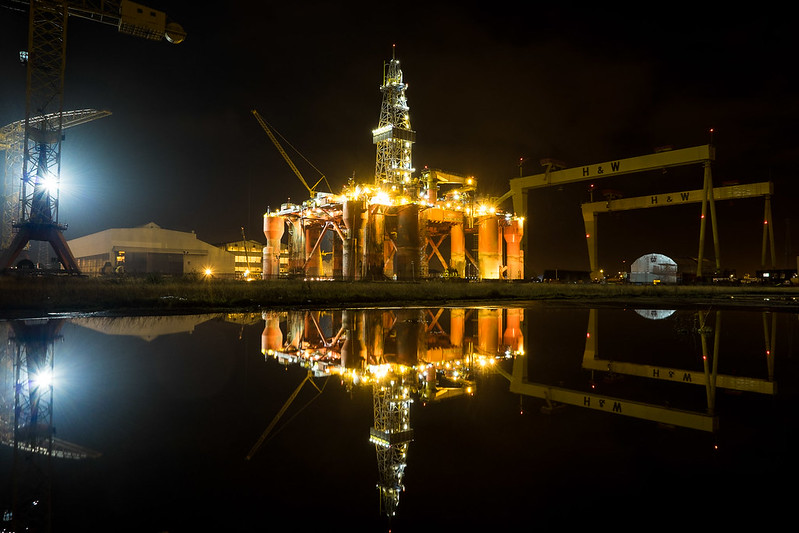 Harland and Wolff at Night