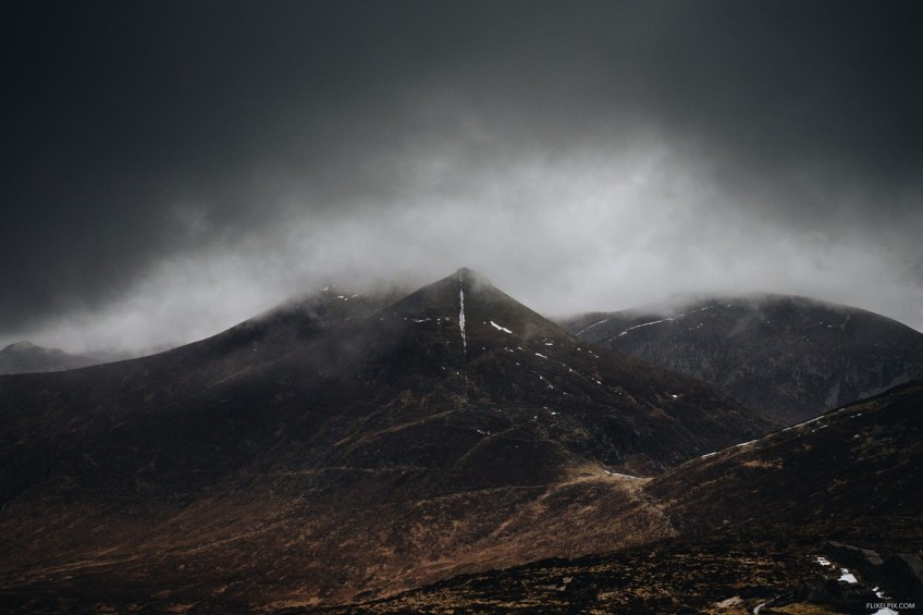 The view from Commedagh to Slieve Bearnagh