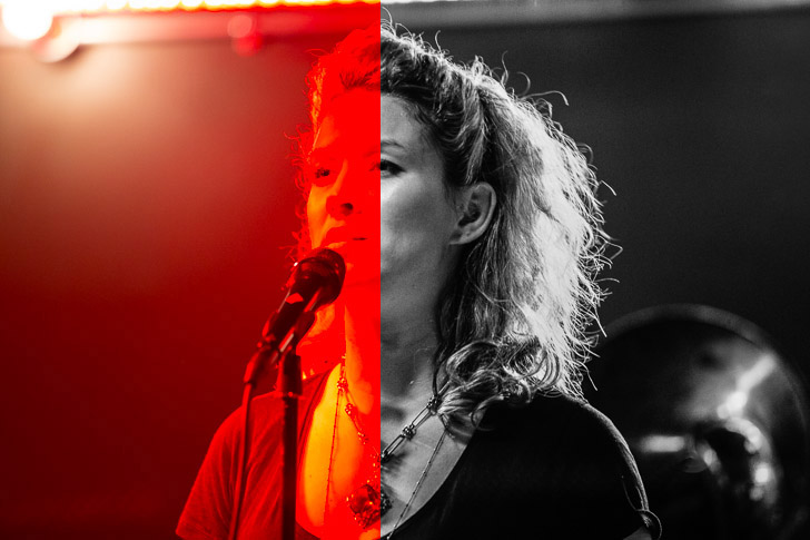 Red Light at concerts, photography