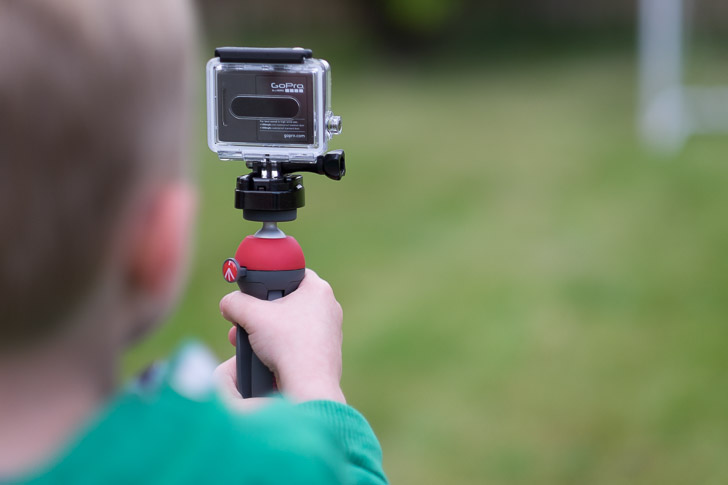 Pixi and GoPro action camera