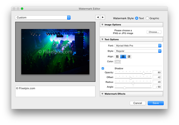 adding watermarks in lightroom