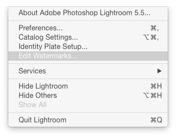adding image watermarks in lightroom