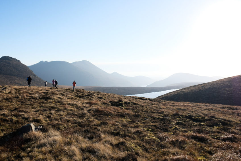 The view toward dean mountain