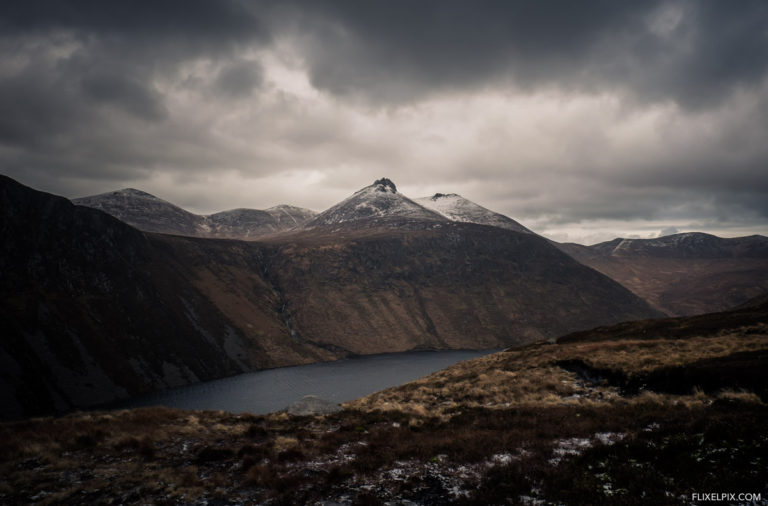 The view across to Slieve Bearnagh.
