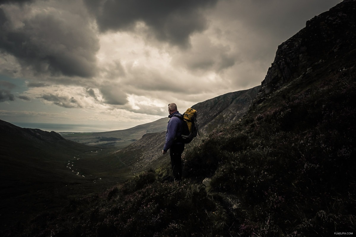 looking out across Annalong valley